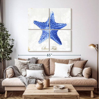 Étoile de mer bleue Brampt
