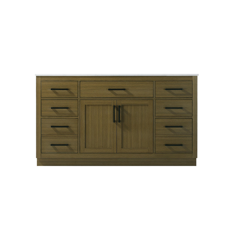 Ahner 60 inch Single Bathroom Vanity, Chestnut Brown