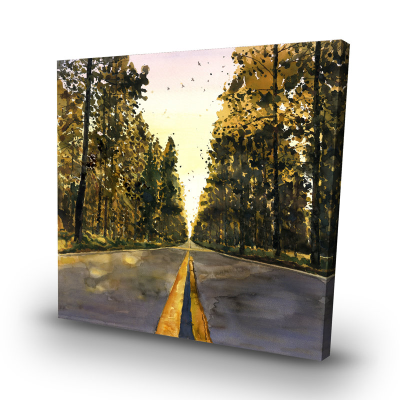 Long road - 32"x32" art on canvas