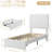 Twin Bed Frame with Storage Drawer-1231729168