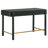 Black 2-Drawer Vanity Desk Makeup Table For Bedroom