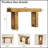 63'' Long Farmhouse Console Table With Storage, Native Wood Grain, Perfect For Hallway, Living Room, And Foyer