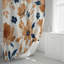 Rideau de douche avec tapis de bain-643107395