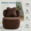 Upholstered Teddy Swivel Accent Chair-1710824900