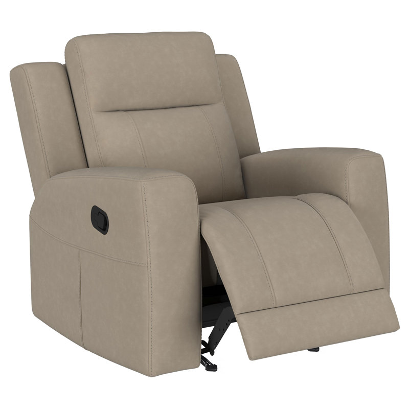 Fauteuil inclinable Kemarah taupe, Brun