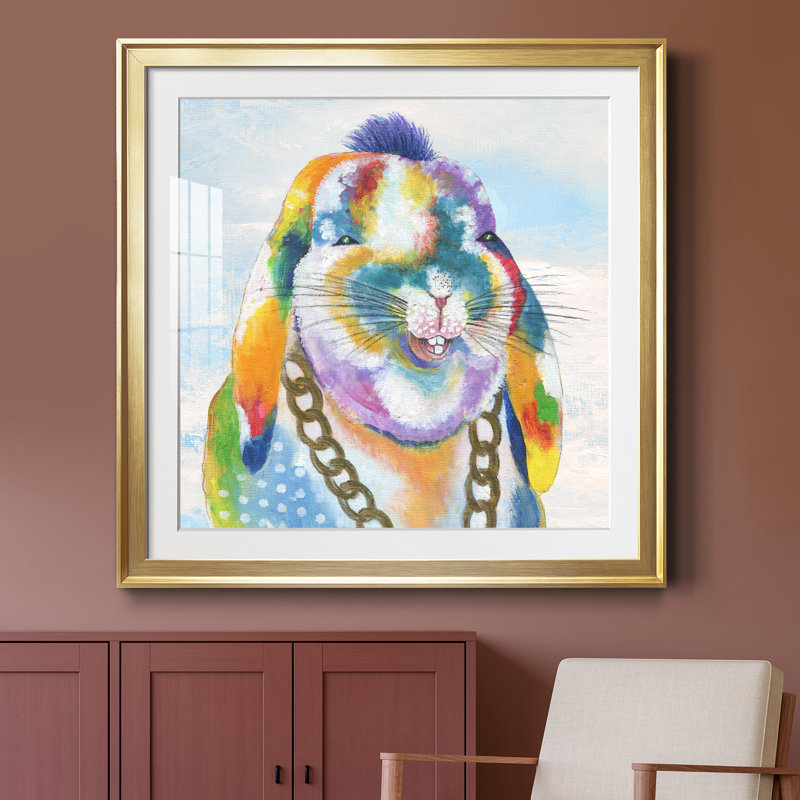 Petites choses - peinture encadrée, Encadrement doré, H 34,5 po x l 34,5 po x P 1,5 po