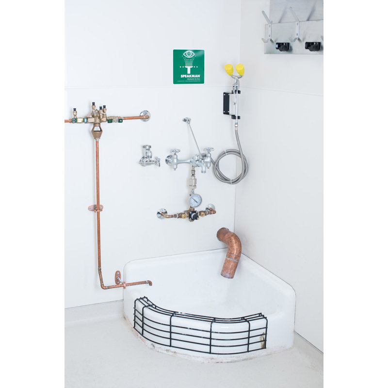 Commander Service Wall Mount Utility Sink Faucet, Rough Chrome