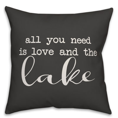  Coussin intérieur / extérieur All You Need is Love and the Lake