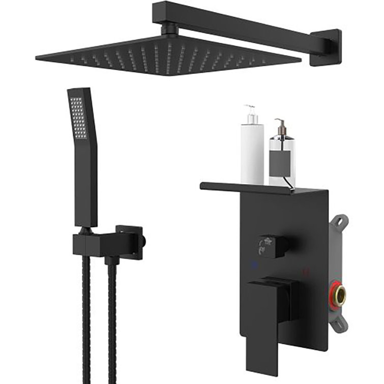 10-inch Dual Function Complete Shower System with Rough in-Valve