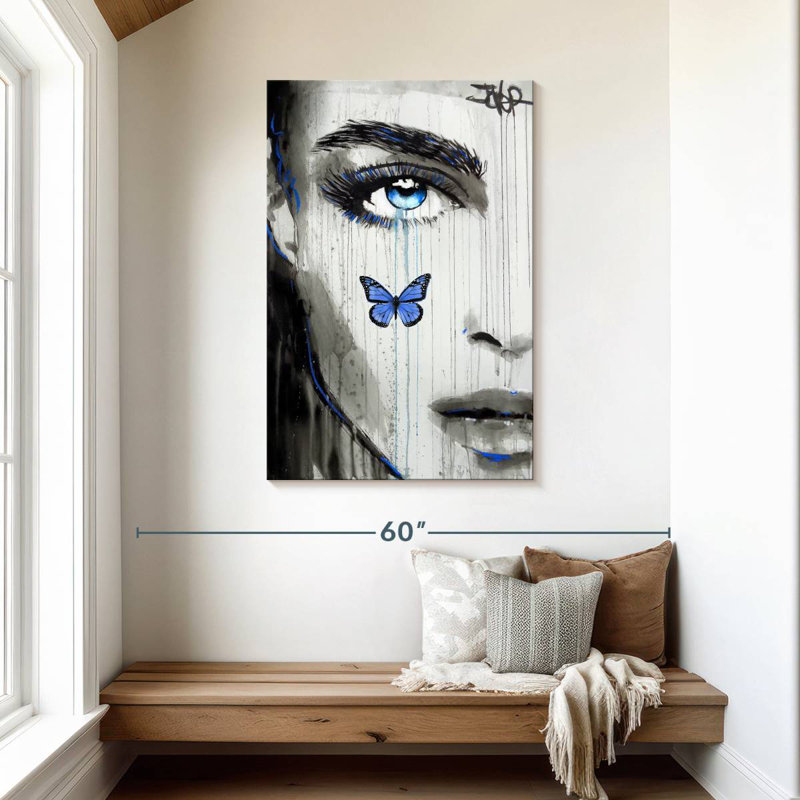 Karma bleu Leisha, H 45 po x l 30 po