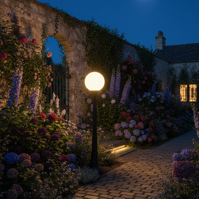 Globe Outdoor Floor Lamp