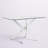 Kara Glass Pedestal Dining Table for 4 or 6 People-199189784-198658962