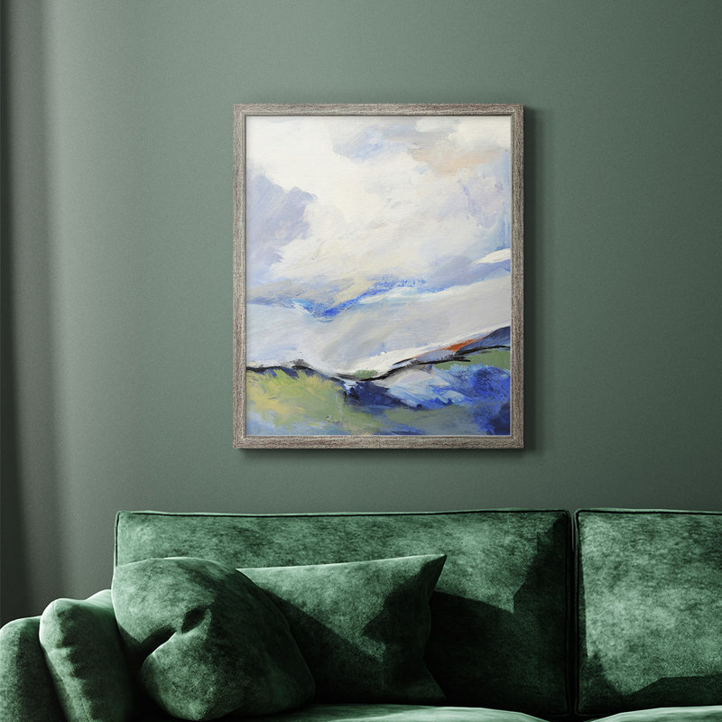Autour de la toile encadrée de qualité supérieure III - prête à être accrochée, Argent patiné, H 24 po x l 20 po