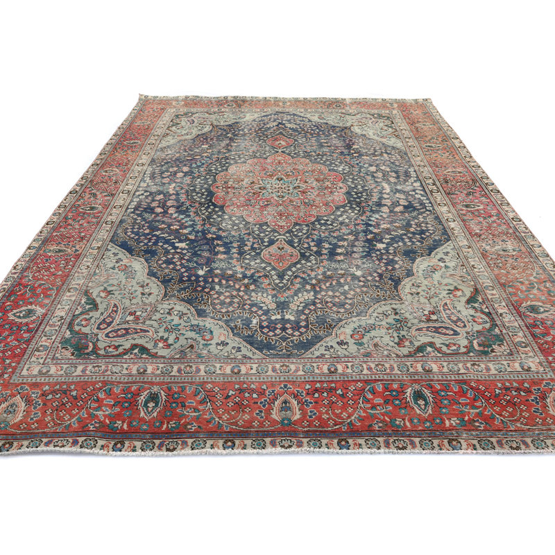 Tapis oriental délavé à la main 8X11