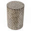 Tabouret cylindrique de jardin Capiz, table d'appoint