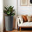 2-Pack 21.7 In Modern Tall Square Planter Boxes, Matte Brown/Grey/Black Tapered Flower Pots | Indoor Outdoor Use For Porch, Patio, Garden & Home-128860309
