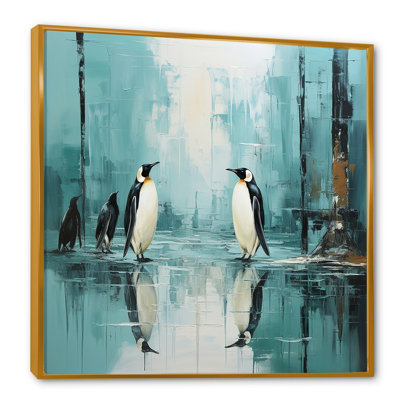 " Penguin Family Elegance In Snow I "