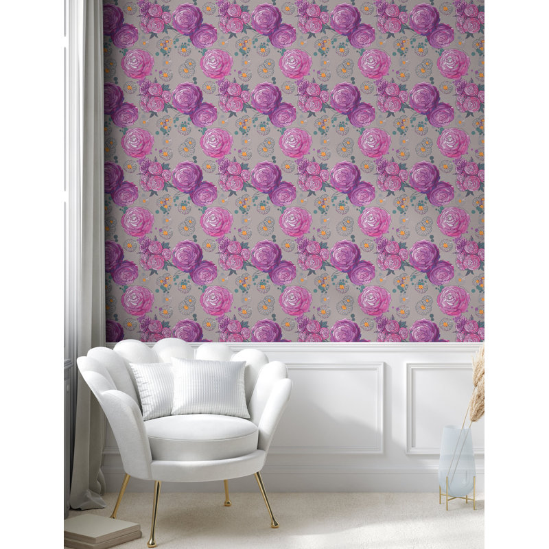 Zarrukh Roll, L 72 po x l 13 po, Lilas pâle, souci