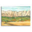  «Mini Western Vista 6» par Chariklia Zarris, art mural en verre acrylique, 16 po x 12 po