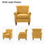 Fauteuil capitonné 29,5 po Anine-70991197