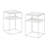 Rial Frame Side Table Set