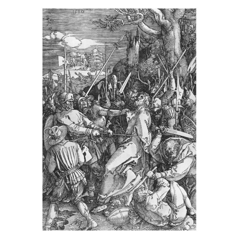 «The Arrest of Jesus Christ» par Albrecht Dürer - Estampe numérique, H 28 po x l 22 po