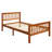 Elicio Twin Slat Bed Frame, Platform Bed with Headboard and Footboard-1000180463