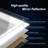 Modern Space Aluminum Framed  Led Lighted Dimmable Anti-Fog Tempered Glass Bathroom / Vanity Mirror-207717675