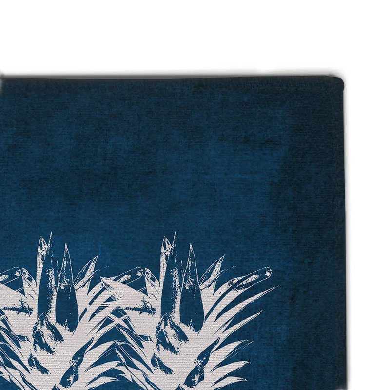 Indigo Pineapples Outdoor Door Mat, 24" W x 36" L
