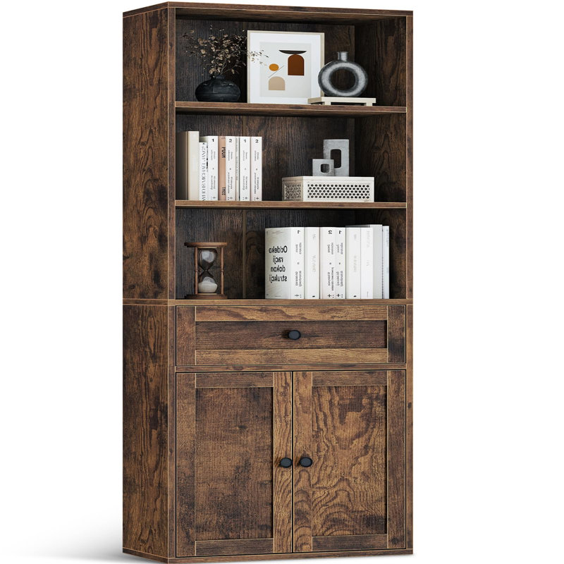 164.2cm H x 48cm W Standard Bookcase, Brown