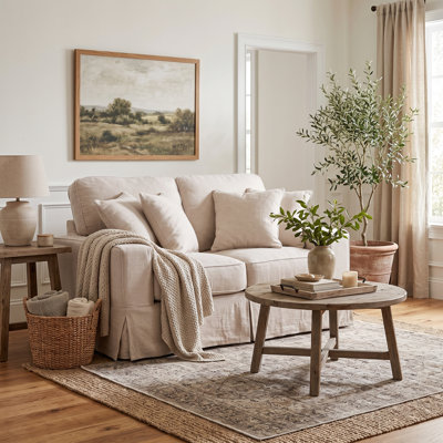 Columbus 62 " Slipcovered Polyester Blend Loveseat