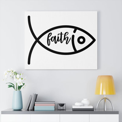 Faith Fish - Wrapped Canvas Print