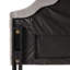 Grand lit et tête de lit double gris - Style moderne avec capitonnage à boutons et détails cloutés attrayants Assemblage recouvert de tissu enchanteur