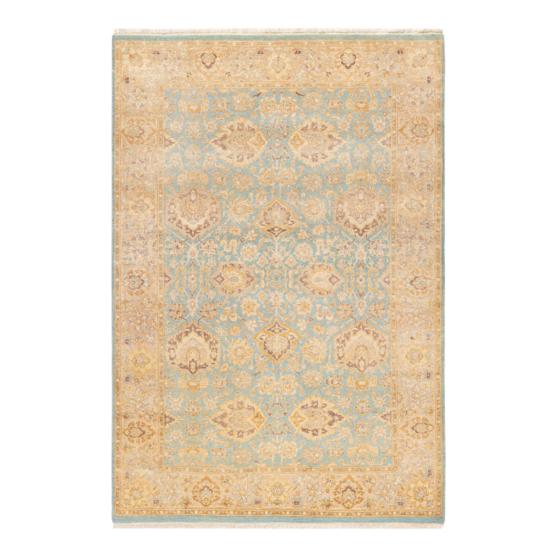 Classic One-of-a-Kind 4' 3" x 6' 3" Hand Knotted Area Rug