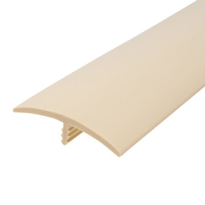 Outwater Plastic T Molding 1 1/2 Inch Flexible Polyethylene Center Barb Tee Moulding 25 Ft Coil