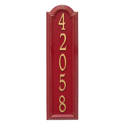 Plaque d'adresse murale personnalisée Manchester