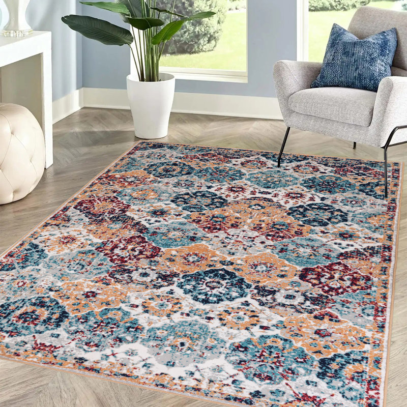 Merito Washable Indoor / Outdoor Rug, Rectangle 4' x 6'