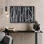 «Dark Grey Trunks Of Birch Trees Abstract Farmhouse Rustic Nature Modern Art Cozy Decor», reproduction d'art sur toile-94585673-94585670