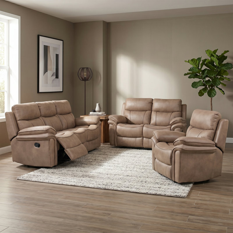 Adalynn Permian Seater Reclining Sofa, Sahara, 2