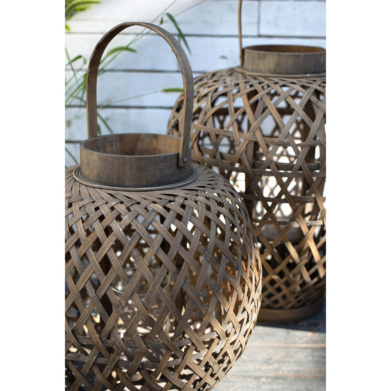 Lanterne conique en bois Coconio