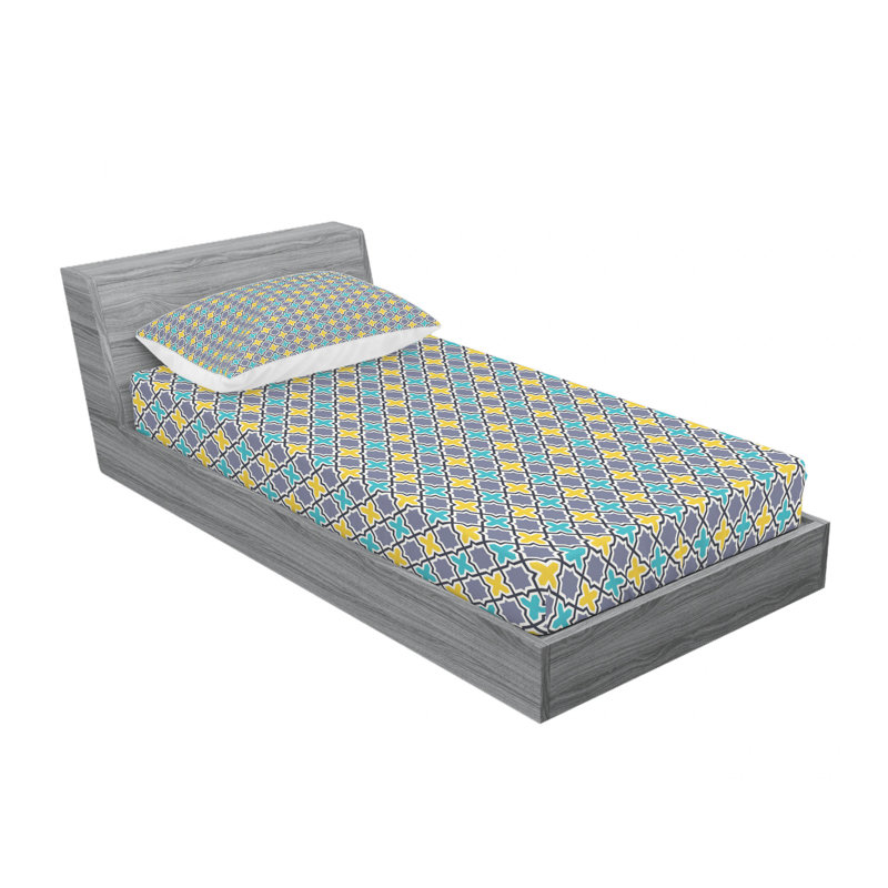 Ensemble de draps Victorian Baroque, Ensemble de draps pour lit simple TG avec drap-hou