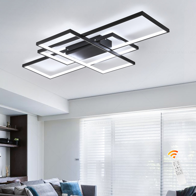 Arlyn 3 - Light LED Flush Mount, Black, 3" H x 35.4" W x 19.7" D