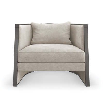 Cut Away Upholstered Barrel Chair