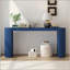 Curved Design Console Table With Unique Vertical Stripe Design ,Suitable For Living Room,Study And Entrance