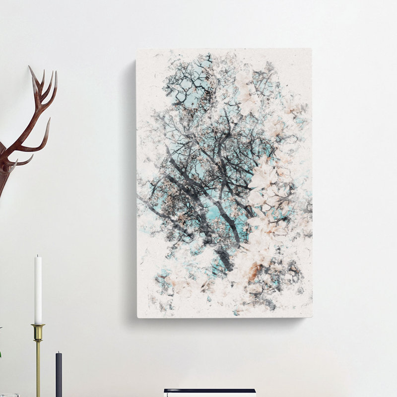 Pale Pink Magnolia Tree - Wrapped Canvas, 91cm H x 60cm W x 3cm D