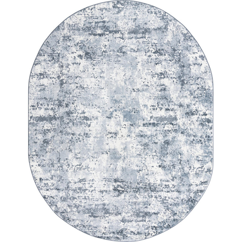 Abstract Indoor Rug, Oval 8' x 10'