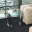Adcock Glass Top Sled Nesting Tables