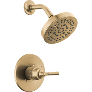 SAYLOR Single-Function Shower Faucet Set, Valve Trim Kit, Shower Head and Handle Set