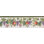 Bordure de papier peint à motif de baies rouges sur vignes L 15 pi x l 6,75 po