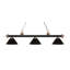 Luminaire suspendu linéaire à 3 lumières pour table de billard Chevelle-22737254-22737256-22737261
